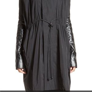 NWT Rick Owen’s Women's Black Jacket leather sleeves